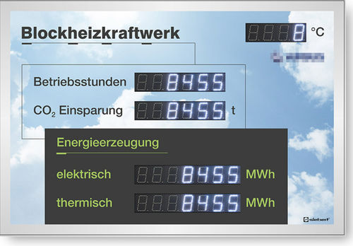 Visualizador LED - XC-Boards® series - Siebert Industrieelektronik GmbH - LCD / para la industria medioambiental / para la industria de la energía