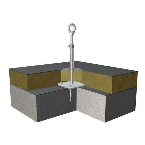 Anclaje anticaída para techado - ASP EV 2 - ST QUADRAT Fall Protection SA - de hormigón