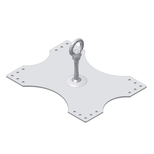 Anclaje anticaída de acero inoxidable - RVT - ST QUADRAT Fall Protection SA - para acero / para techado