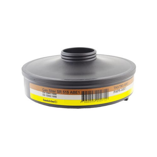 Filtro de gas - SR 515 ABE1 - Sundström Safety AB - de carbón activado / para máscara respiratoria / de poliéster