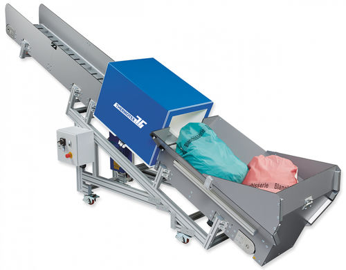 Transportador inclinado - ThermoTex Nagel GmbH - de banda / de cinta de rejillas / de transporte