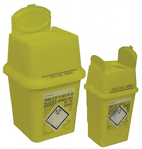 Cubo de basura de plástico - Turtleskin Limited - para residuos médicos / con tapa