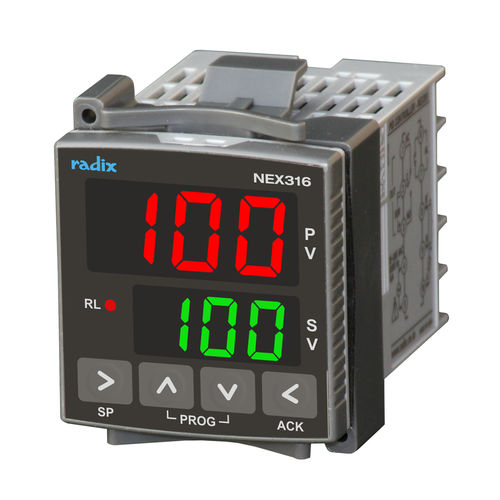 Controlador PID con 2 entradas analógicas - NEX316 - Radix Electrosystems Pvt Ltd - de 3 dígitos / para montaje sobre panel / compacto