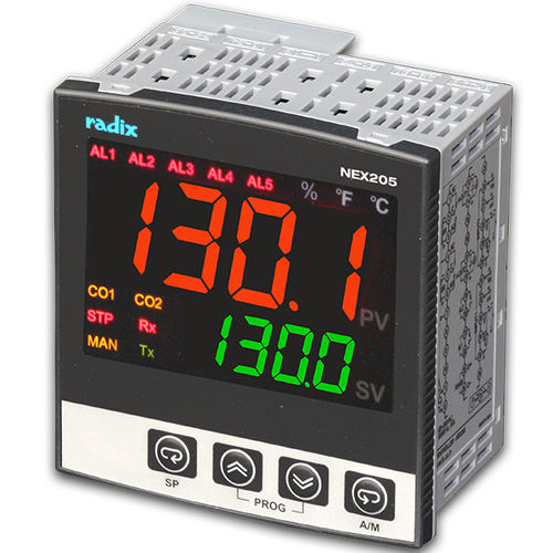 Controlador PID universal - NEX205 - Radix Electrosystems Pvt Ltd - de 4 dígitos / para montaje sobre panel / compacto