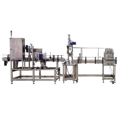 Línea de llenado automática - CMS industrie - semiautomática / para botellas de vidrio / para botellas PET