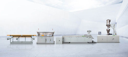 Línea de extrusión de tubo - Zhangjiagang City Grace Machinery Co., Ltd - para termoplásticos / para PVC / de tubos de drenaje
