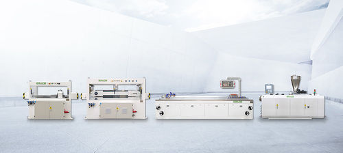 Línea de extrusión de perfiles - YF series - Zhangjiagang City Grace Machinery Co., Ltd - para termoplásticos / para WPC