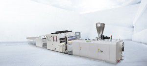 Línea de extrusión multicapas - Zhangjiagang City Grace Machinery Co., Ltd - de perfiles de materias plásticas / para termoplásticos / para PVC