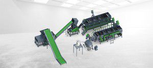 Línea de lavado por rotación y agitación - PE series - Zhangjiagang City Grace Machinery Co., Ltd - en seco / automática / para la industria del reciclaje