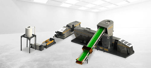 Granuladora de dos husillos - 70 - Zhangjiagang City Grace Machinery Co., Ltd - para material plástico / multifunción / cinta transportadora