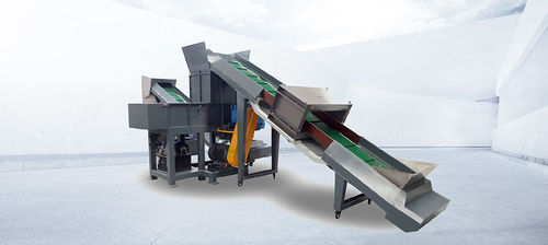 Destrozador de 1 eje - YMS series - Zhangjiagang City Grace Machinery Co., Ltd - con papel separador / de plástico