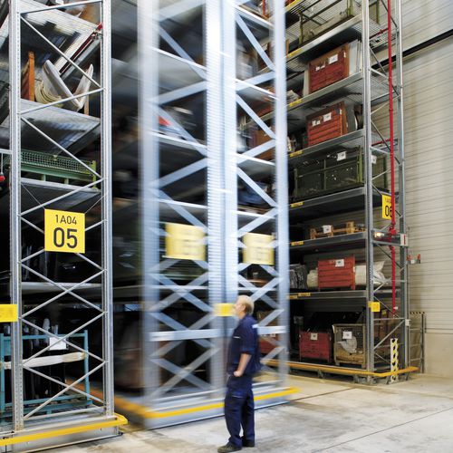 Sistema de estanterías para depósito de almacenamiento - MOVO Mobile Racking - Dexion - móvil / para cargas pesadas / con paleta