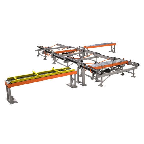 Transportador de banda - EQF - EXPERT-TÜNKERS GmbH - de transferencia / compacto / para piezas