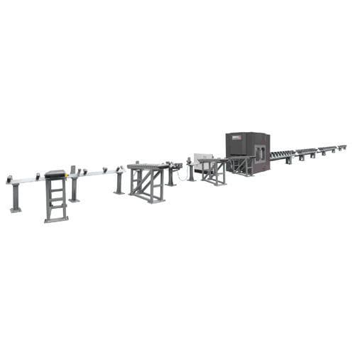 Línea de punzonado para CNC - GEKA - hidráulica / de barras de aluminio / punzonado