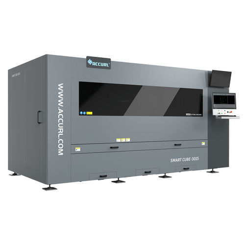 Máquina de corte láser de fibra - SMART Cube - Accurl Machine Tools - láser 2D / para aluminio / para acero inoxidable