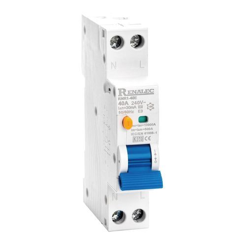 Disyuntor con actuador de muelle - RNR1-40E-RCCB - WENZHOU RENA ELECTRIC CO.,LTD - de corriente residual / de baja tensión / modulable