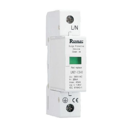 Protector de sobretensión 2 polos - LND1 - WENZHOU RENA ELECTRIC CO.,LTD - 4 polos / 3 polos / en riel DIN