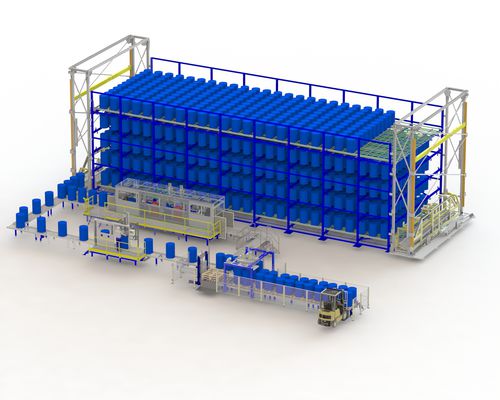 Almacén automático vertical - TEYMASA - de bidones / modular / con transelevadores