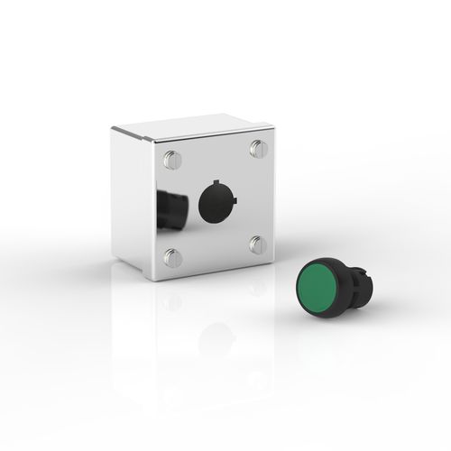 Caja para botón pulsador - PB1/75-P304-22.5 - Electrix International Ltd - de pared / para riel DIN / rectangular