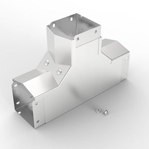 Canaleta de cableado - AL-S13 75-75 - Electrix International Ltd - de acero inoxidable pulido / modular / rígida