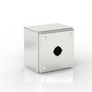 Caja de pared - SL-XPB1-S316-22.5 - Electrix International Ltd - cuadrada / de acero inoxidable / para botón pulsador