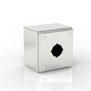 Caja de pared - SL-XPB1-S316-30.5 - Electrix International Ltd - cuadrada / de acero inoxidable / para botón pulsador