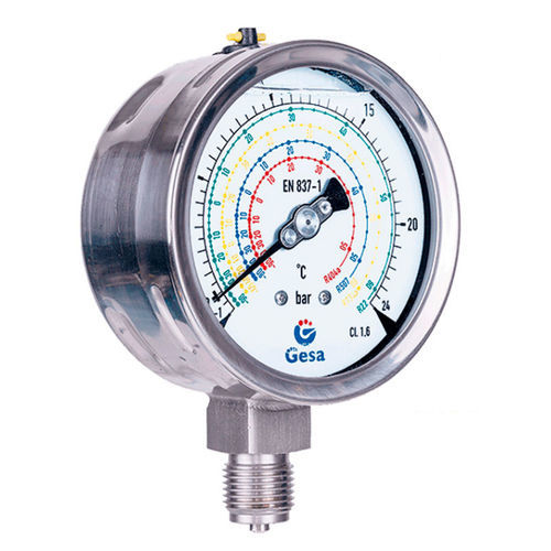Manómetro relativo - M0503 series - GESA TERMOMETROS - de esfera / para montaje vertical / NPT 1/4