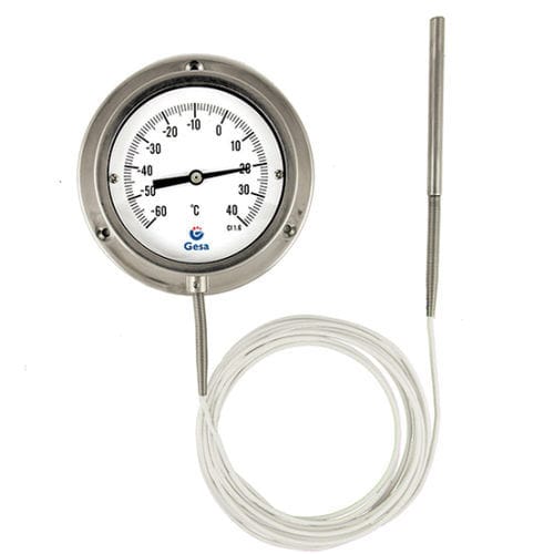 Termómetro bimetálico - D32 series - GESA TERMOMETROS - de expansión de gas / de esfera / IP55