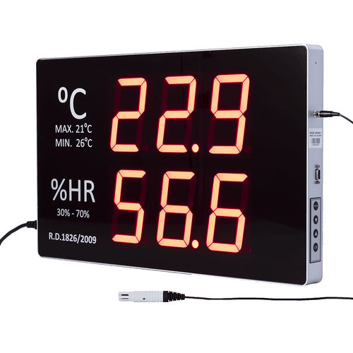 Higrómetro industrial - GF250A - GESA TERMOMETROS - led / portátil / temperatura