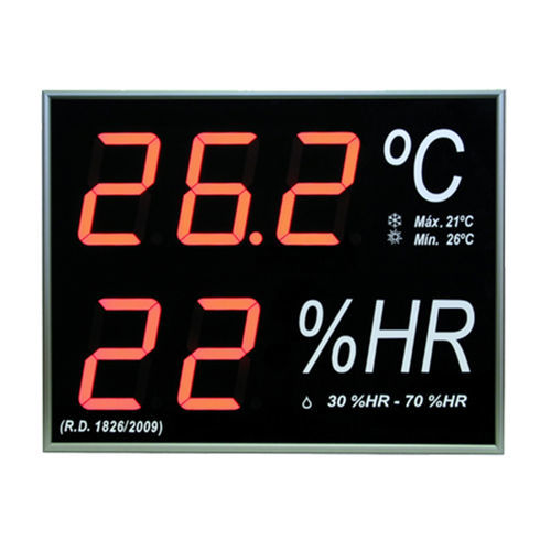 Termómetro de sonda - IN-2TH-R20IV2 - GESA TERMOMETROS - led / IP54 / IP20