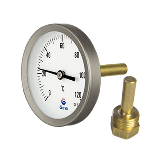 Termómetro bimetálico - D03D series - GESA TERMOMETROS - de esfera / para la refrigeración industrial