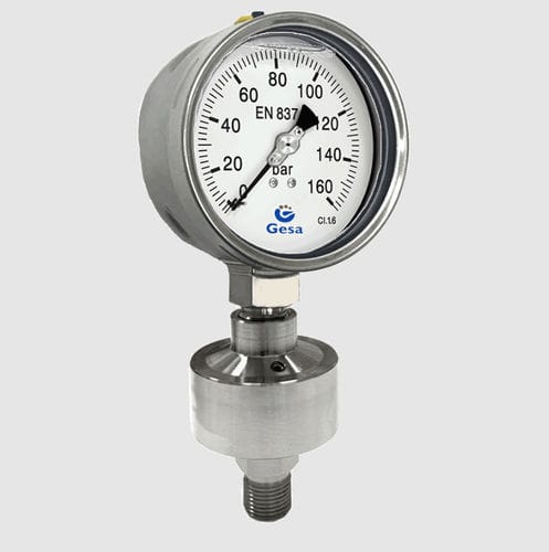 Manómetro de esfera - M0306S103 series - GESA TERMOMETROS - BSP 1/4 / BSP 1/2 / de acero inoxidable