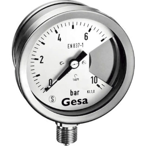 Manómetro relativo - M0306SD series - GESA TERMOMETROS - de esfera seca / para montaje vertical / G 1/4