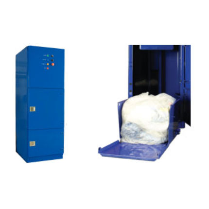 Prensa de balas de bolsas - Ceco Equipment Ltd - vertical / de carga frontal / monobloque