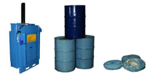 Prensa de balas para barriles - Ceco Equipment Ltd - vertical / de carga superior / monobloque