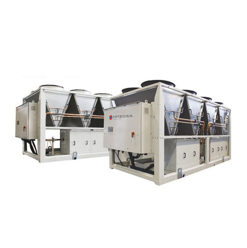 Refrigerador de agua - EQSA - HIPLUS AIRE ACONDICIONADO S.L. - con compresor de tornillo / con condensador de aire / refrigerador de gas