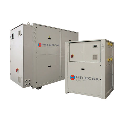 Refrigerador calentador de agua - EWMX - HIPLUS AIRE ACONDICIONADO S.L. - a compresor de espiral / con condensación de agua