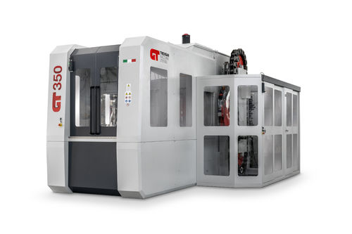 Centro de torneado-fresado CNC - GT350 - Trevisan macchine utensili - vertical / con mesa rotativa