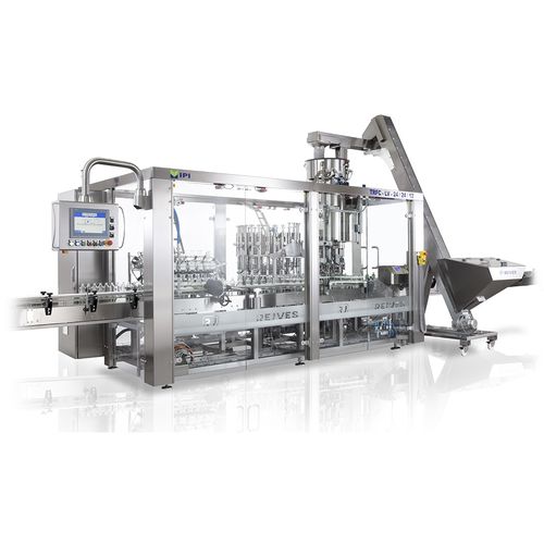 Enjuagadora-llenadora-taponadora rotativa - BSO/24-RR-NW/24-PF/12 - Rejves Machinery S.r.l - para productos cosméticos / para líquido viscoso / de botellas