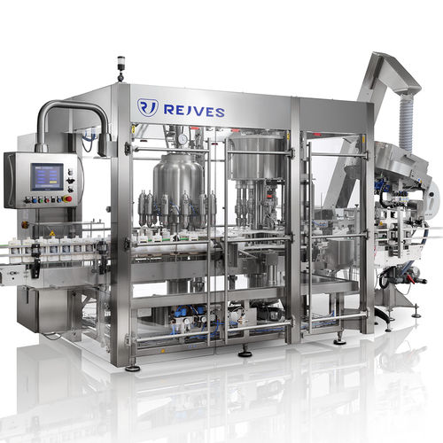 Llenadora tapadora rotativa - MR-NW-PF - Rejves Machinery S.r.l - automática / de frasco / monobloque