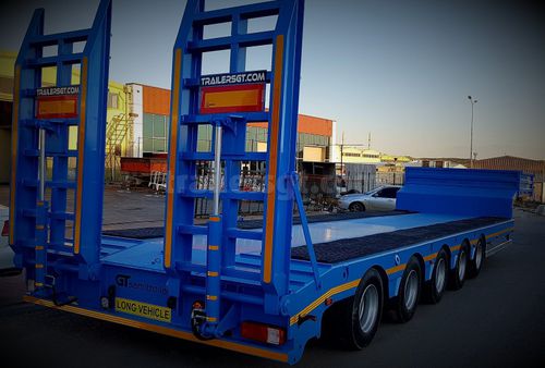 Semirremolque plataforma - Gt Semi Trailers - góndola de cama rebajada / de 5 ejes / de acoplamiento