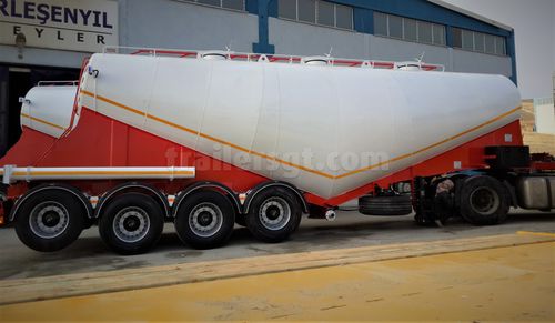 Remolque silo - Gt Semi Trailers - de cemento / de 4 ejes / de acoplamiento