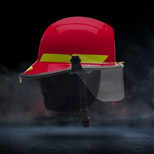 Casco para bombero - LTX - naffco - amarillo / rojo / negro