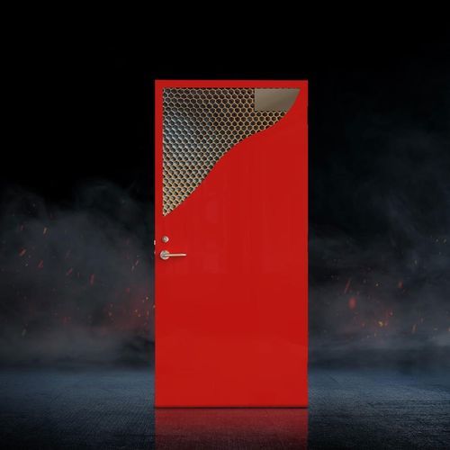Puerta abatible - Eagle - naffco - de acero / para interior / industrial