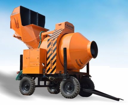 Hormigonera eléctrica - SAFARI series - Safari Construction Equipments Private Limited - móvil / de inversión de marcha / automática