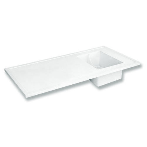 Mesa de laboratorio con fregadero - TOP1560W543 series - PLASTIFER - pesaje