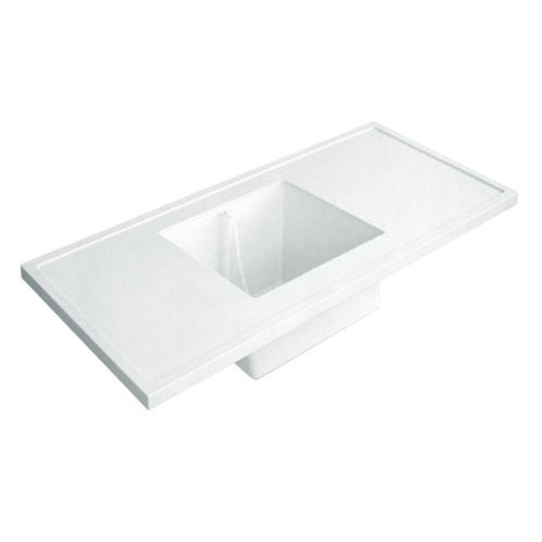 Mesa de laboratorio con fregadero - TOP1575W654 series - PLASTIFER