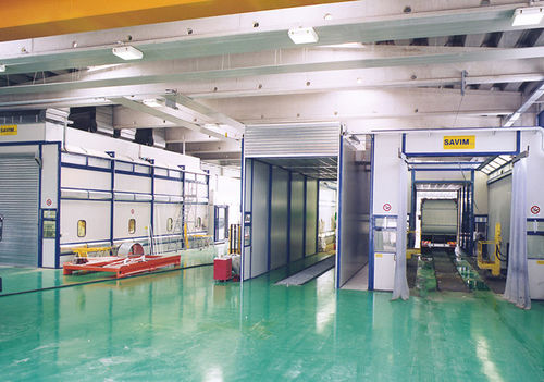 Cabina de pintura cerrada - SAVIM EUROPE - para vehículos / con secado