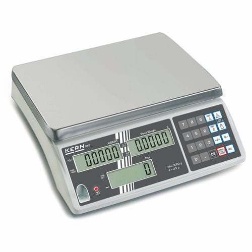 Balanza contadora - CXB 30K10NM - KERN & SOHN - kilogramo / externa / con pantalla LCD