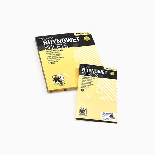 Abrasiva de óxido de aluminio - RHYNOWET PLUS LINE - INDASA - de papel / resina / robusta